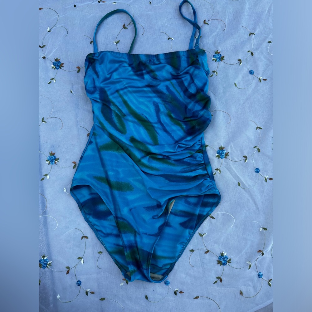 Gottex Blue and Green Women’s  One Piece Swimsuit